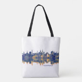 Krasnoyarsk Skyline Tote Bag (Achterkant)