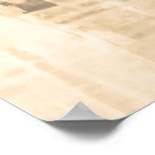 Kraspapier: oude krantenachtergrond. poster (Hoek)