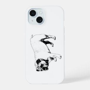 Kraspe Buldog Vorm iPhone 15 Case