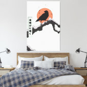 Kraspend op het ochtendgloren  canvas afdruk (Insitu (Slaapkamer))