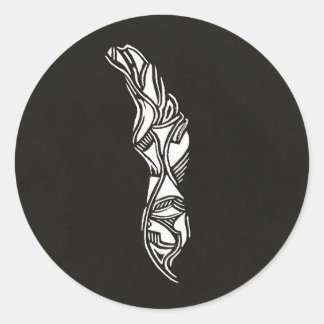 krasplank ronde sticker