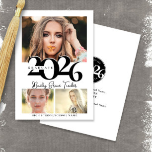 Krass 2023 Afgestudeerde 3-foto-collage Afstudeerc Aankondiging