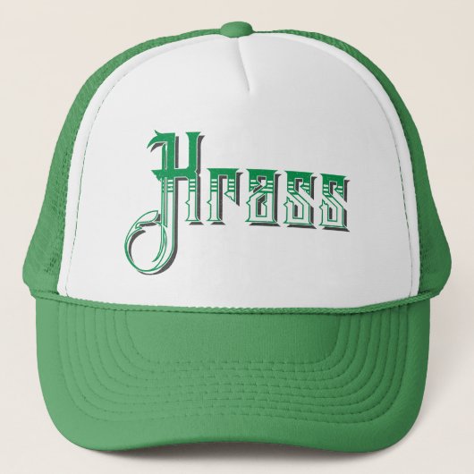 Krass, German Slang, Cool Wyed, Trucker Hat Pet (Voorkant)