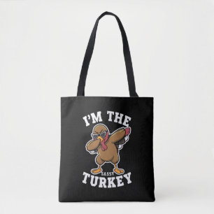 Krasse kalkoenen bijpassende familie Thanksgiving- Tote Bag