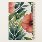 Krasse Tropische Botanische Monogram Planner (Achterkant)