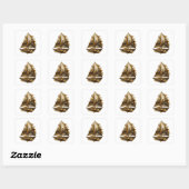 Krasse Zilveren Sticker Motief (Vel)