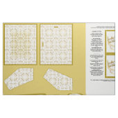 krasstructuur van tiara crown naaigarft stof (Fat Quarter)