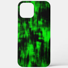 Krasvlekken in flashy groen en sterk donker   Case-Mate iPhone case