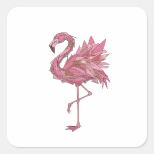 Kraszilver FLAMINGO GEOMETRISCH Sticker Motief