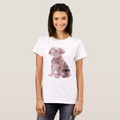 Kraszilver GLAZEN PUPPY Statement Design T-shirt (Voorkant volledig)