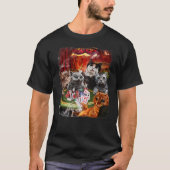 Krat die poker speelt t-shirt (Voorkant)