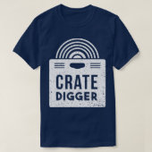 Krat Digger Vinyl Record Collector T-shirt (Design voorkant)
