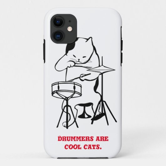 Krat drummer-telefoontas Case-Mate iPhone case (Achterkant)