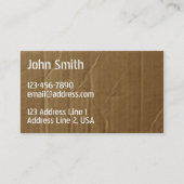 Krat, karton, gedrukt visitekaartje (Voorkant)