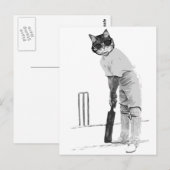  kratcricketer briefkaart (Voorkant / Achterkant)