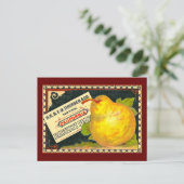  krateletiket voor bruinperen briefkaart (Staand voorkant)