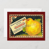  krateletiket voor bruinperen briefkaart (Voorkant / Achterkant)