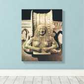 Krater, details van het handvat canvas afdruk (Insitu (Houten vloer))