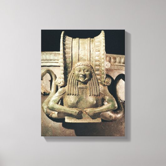 Krater, details van het handvat canvas afdruk (Voorkant)