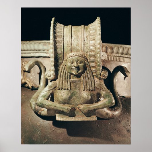 Krater, details van het handvat poster (Voorkant)