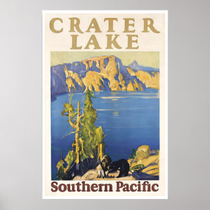 Krater Lake Kunst Nationale Parken Poster Zuidelij