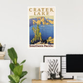 Krater Lake Kunst Nationale Parken Poster Zuidelij (Thuiskantoor)