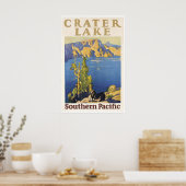 Krater Lake Kunst Nationale Parken Poster Zuidelij (Keuken)