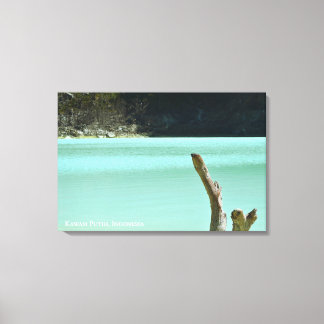 Krater Landschap Reis Fotografie Indonesië Canvas Afdruk