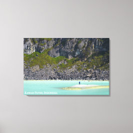 Krater Landschap Reis Fotografie Indonesië Canvas Afdruk