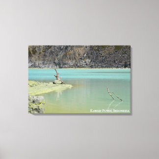 Krater Landschap Reis Fotografie Indonesië Canvas Afdruk