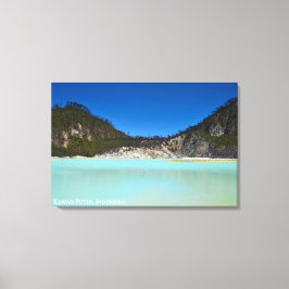 Krater Landschap Reis Fotografie Indonesië Canvas Afdruk
