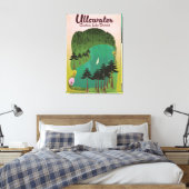 Krater meer Canada Reisposter Canvas Afdruk (Insitu (Slaapkamer))