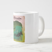 Krater meer Canada Reisposter Grote Koffiekop (Voorkant rechts)