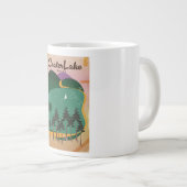 Krater meer Canada Reisposter Grote Koffiekop (Voorkant rechts)