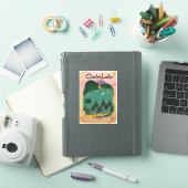 Krater meer Canada Reisposter Sticker (iPad Cover)