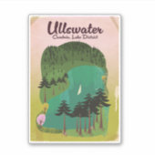 Krater meer Canada Reisposter Sticker (Voorkant)