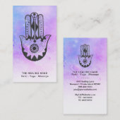 ** Krater van de Maan Hamsa Hand van Fatima Medita Visitekaartje (Voorkant / Achterkant)