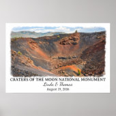 Krater van de Maan National Monument Idaho Custom Poster (Voorkant)