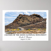 Krater van de Maan National Monument Idaho Custom Poster (Voorkant)