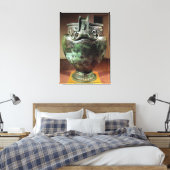 Krater van de Tomb van een prinses van Vix Canvas Afdruk (Insitu (Slaapkamer))