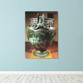 Krater van de Tomb van een prinses van Vix Canvas Afdruk (Insitu (Houten vloer))