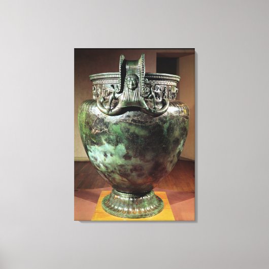 Krater van de Tomb van een prinses van Vix Canvas Afdruk (Voorkant)