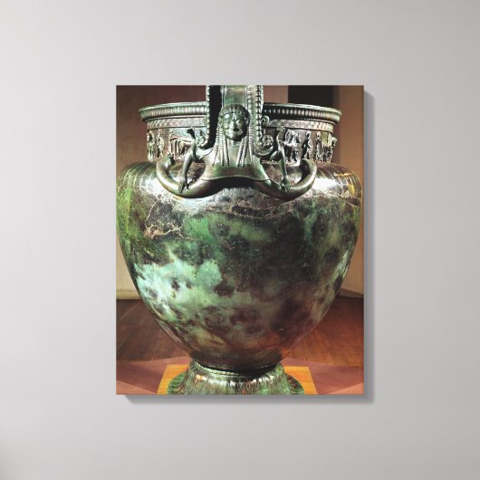 Krater van de Tomb van een prinses van Vix Canvas Afdruk (Voorkant)