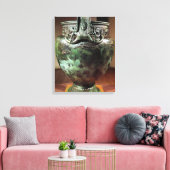 Krater van de Tomb van een prinses van Vix Canvas Afdruk (Insitu (Woonkamer))