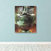 Krater van de Tomb van een prinses van Vix Canvas Afdruk (Insitu (Houten vloer))