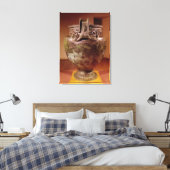 Krater van de Tomb van een prinses van Vix Canvas Afdruk (Insitu (Slaapkamer))