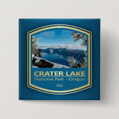Kratermeer NP (PF1) Vierkante Button 5,1 Cm (Voorkant)