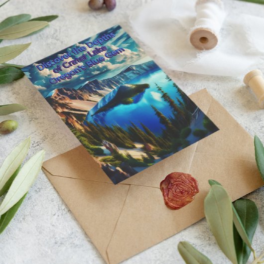 kratermeren serene ochtendlicht briefkaart