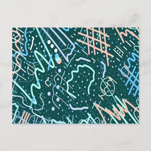 Kraters en kometen briefkaart (Voorkant)
