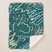 Kraters en kometen sherpa deken (Voorkant)